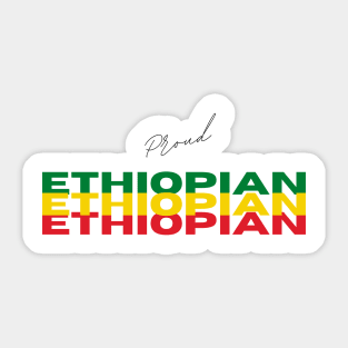 Proud Ethiopian Sticker